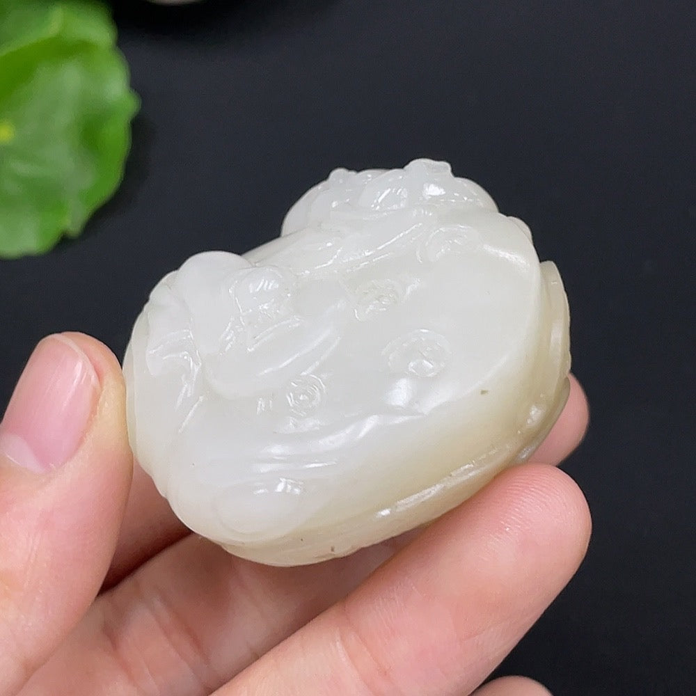Hetian Jade Pendant Child Total Weight About 68g