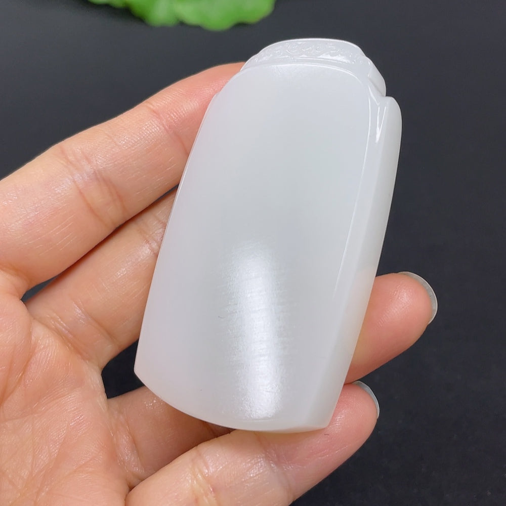 Hetian Jade Pendant Plain Pendant Total Weight Approx. 58.3g