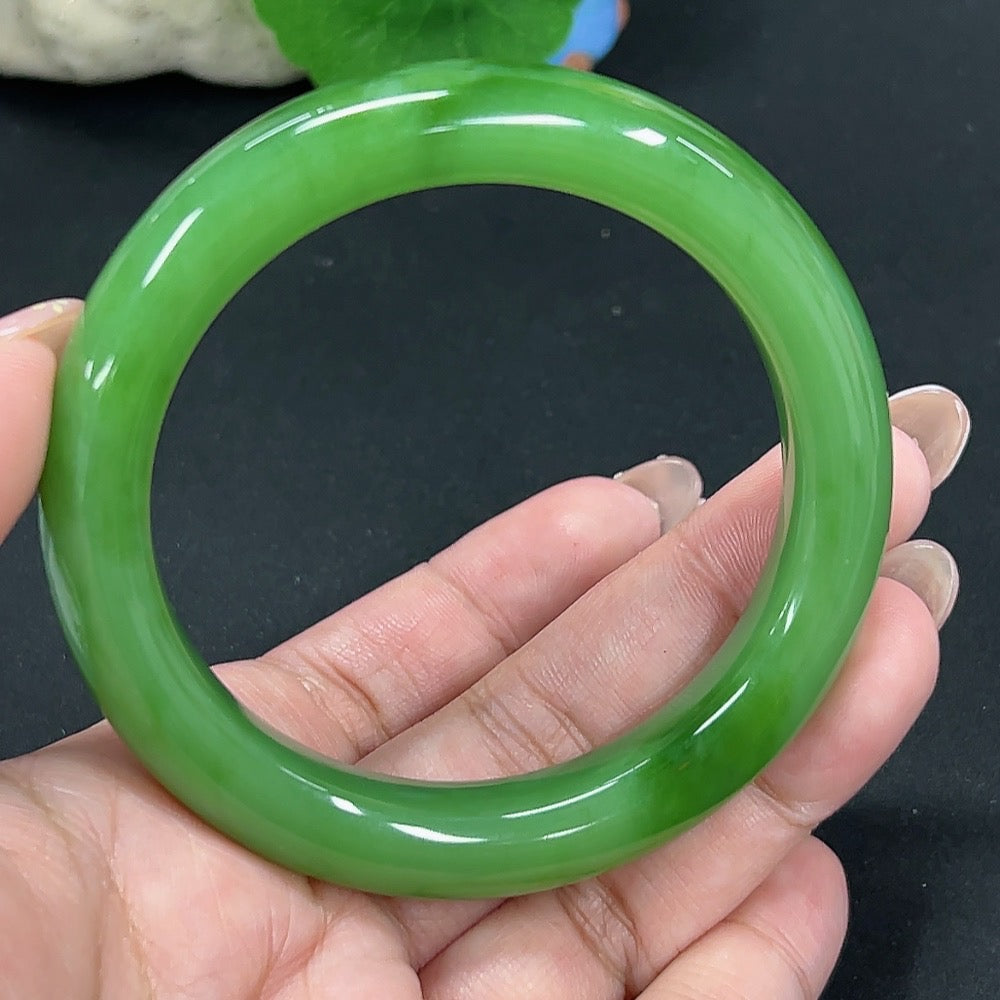 Hetian Jade Round Bracelet Size 57.1 Total Weight Approx. 58.9g