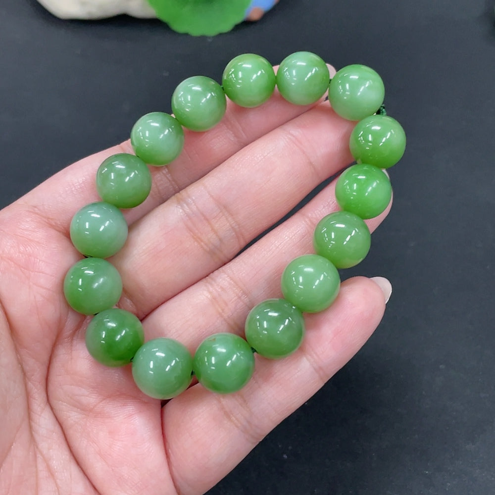 Hetian Jade Bracelet, Approx. 12mm, Total Weight Approx. 42.1g