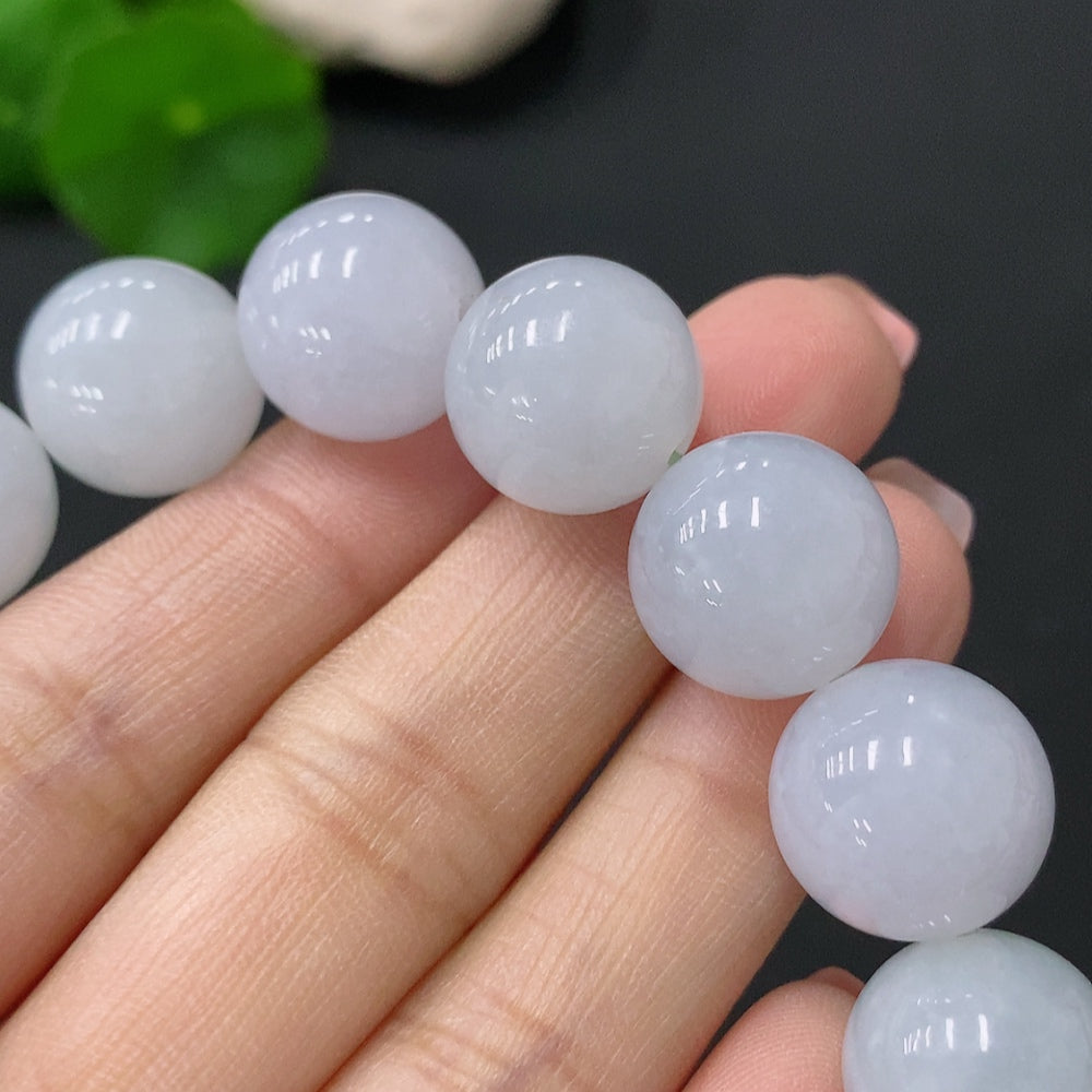 Jadeite Bead Bracelet Approx. 13.5mm Total Weight Approx. 68.7g