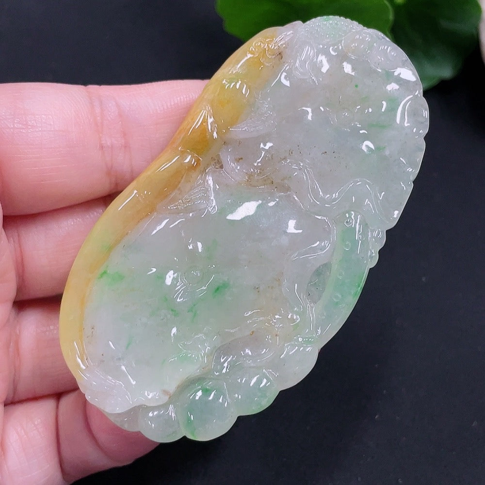 Jadeite Pendant Total weight approx. 36.7g (Color origin undetermined)
