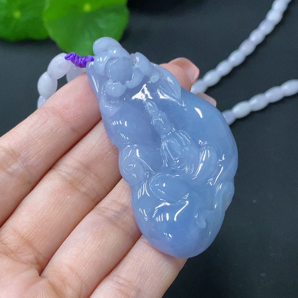 Jadeite Pendant Total Weight Approx. 48.2g Formless Guanyin