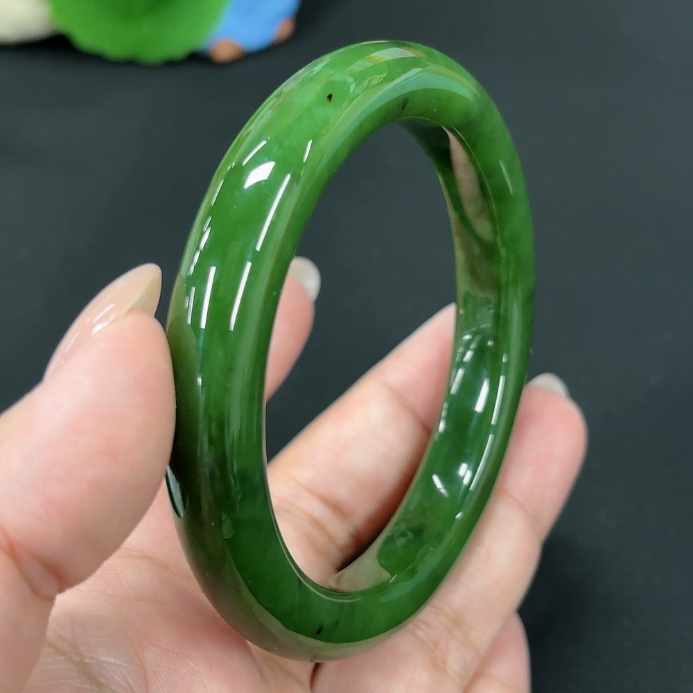 Hetian Jade Jasper Round Bracelet