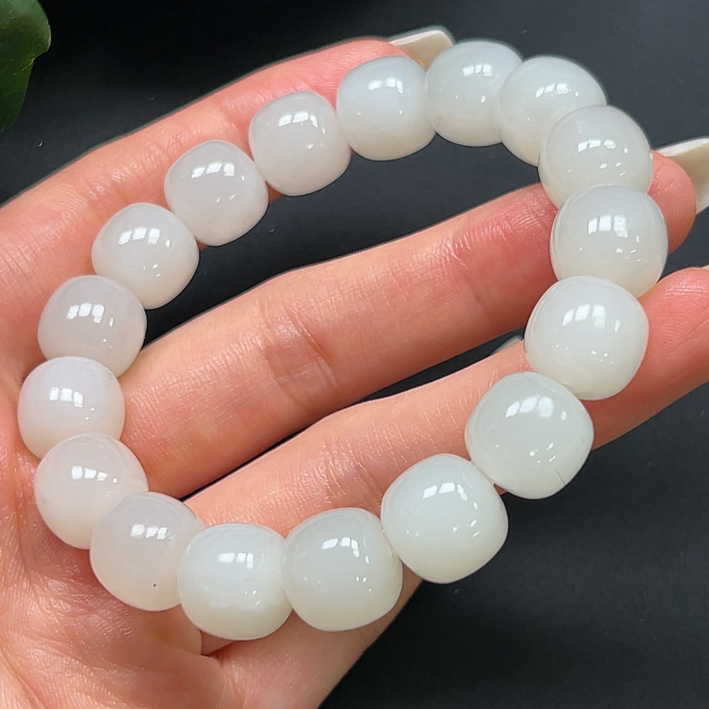 Hetian Jade Bracelet 11.9mm Approx. 50g