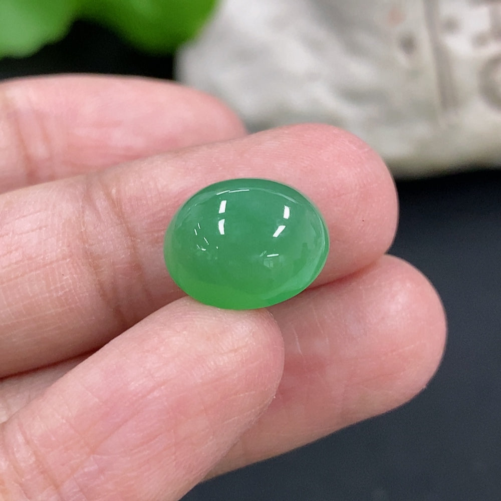 Jadeite Cabochon Total Weight Approx.1.6g