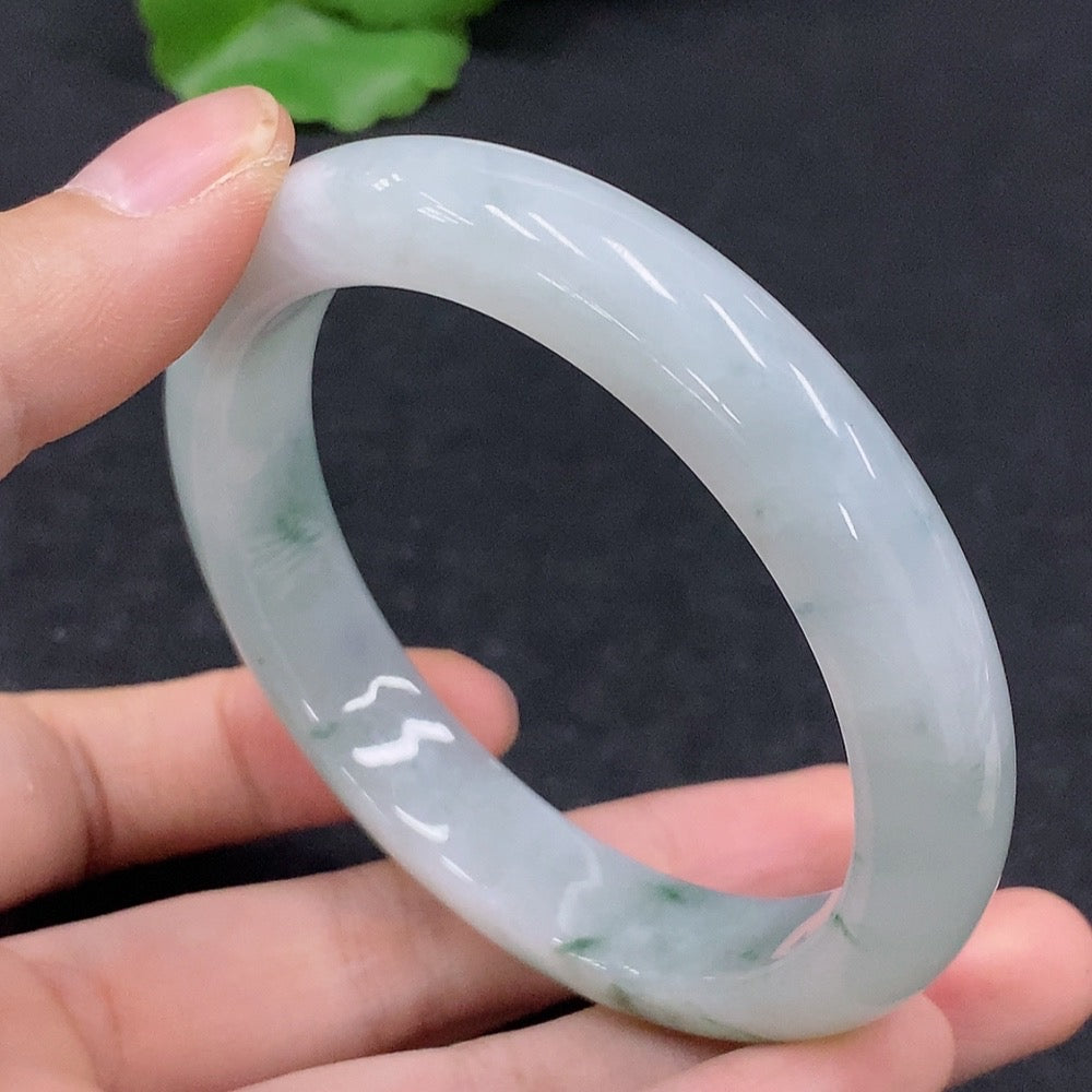 Jadeite Regular Bangle Size 56.5 Total Weight Approx. 51.88g