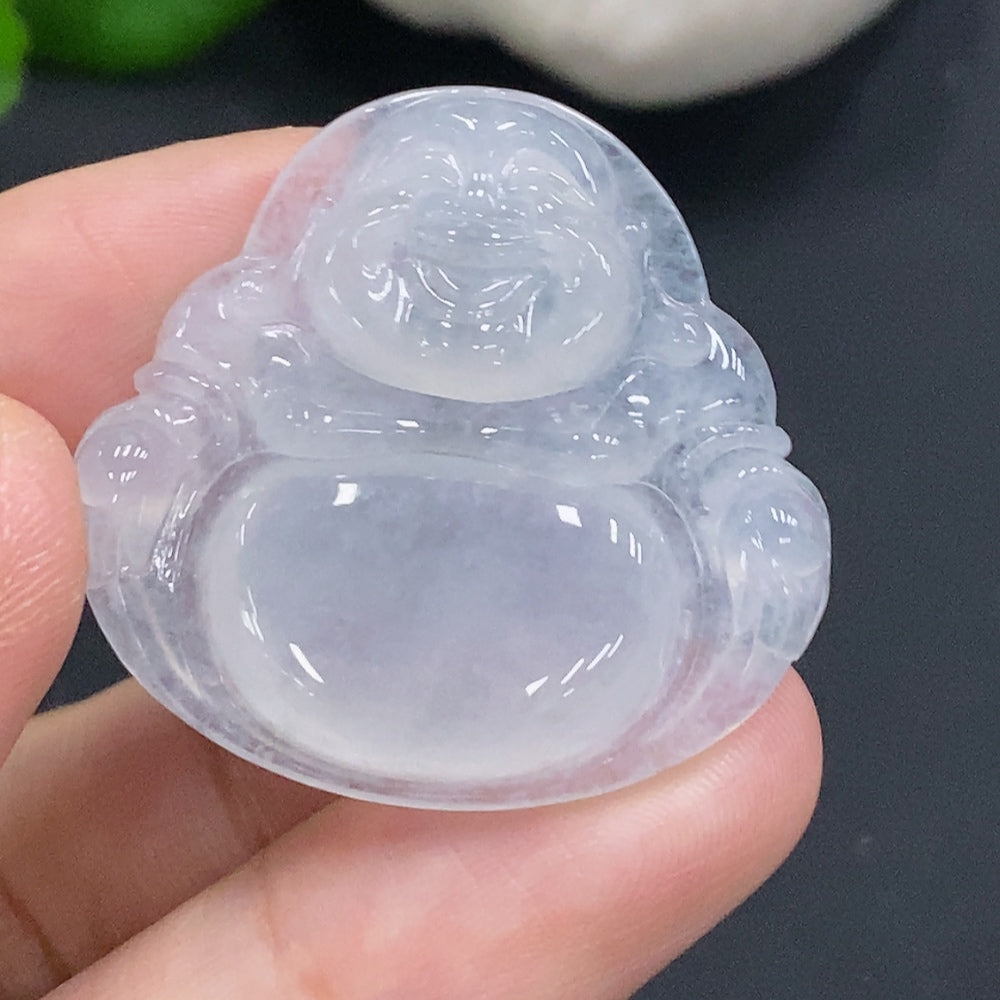 Jadeite Pendant Buddha, Total Weight Approx. 9.3g