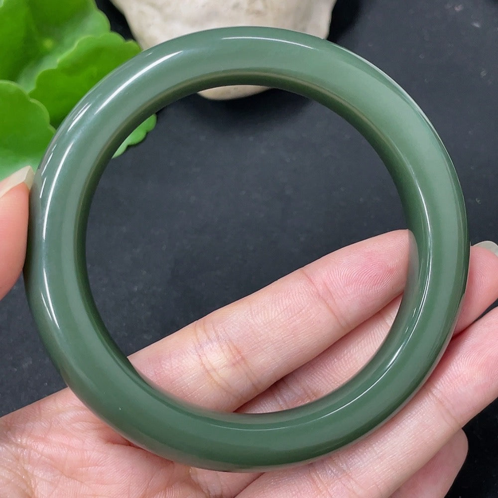 Hetian Jade Round Bracelet