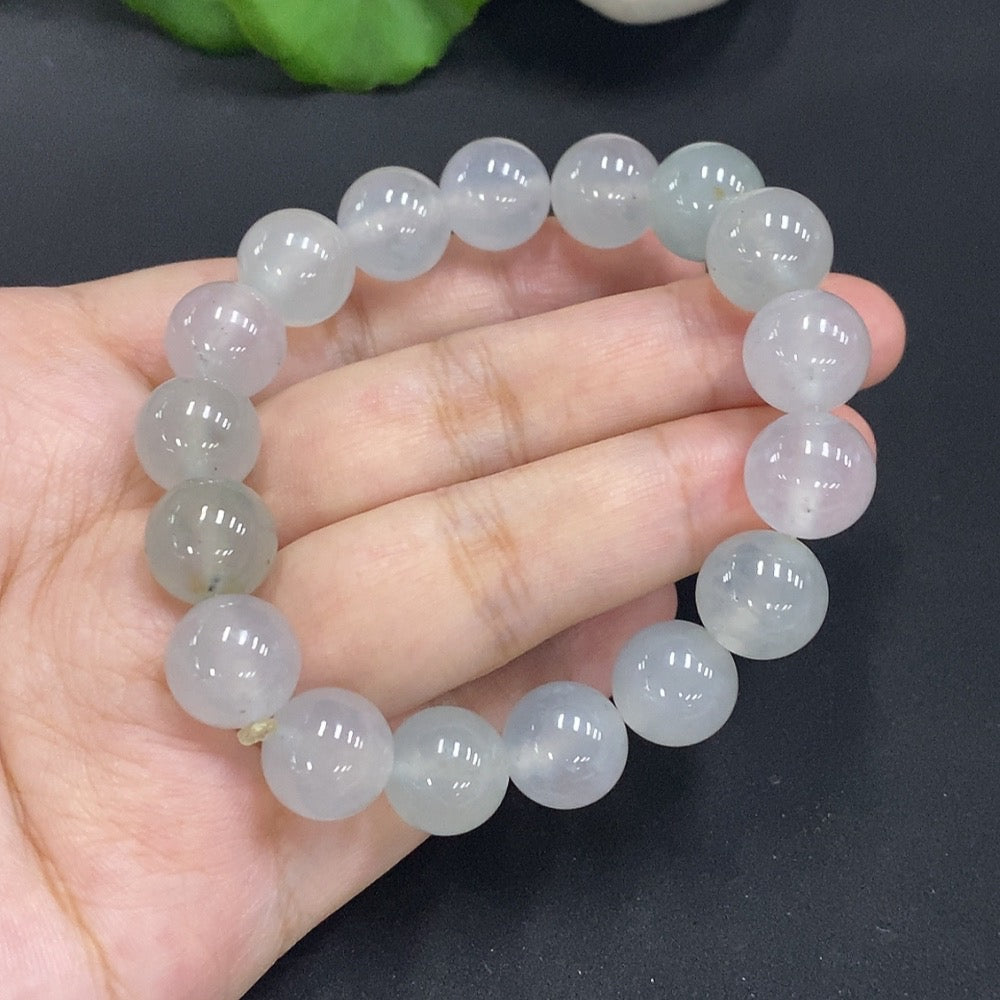 Jadeite Beaded Necklace Approx. 11.8mm Total Weight 50.268g