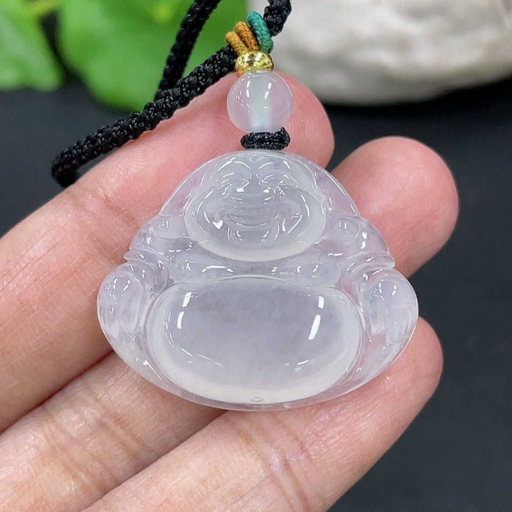 Jadeite Buddha Pendant Total Weight Approx.8.84g Beads Non-A Non-Gold