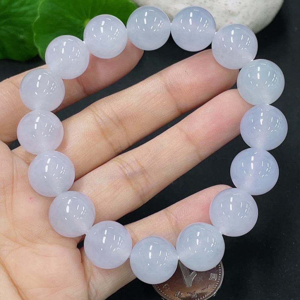 Jadeite Bracelet Approx. 12.5mm Total Weight Approx. 52.4g