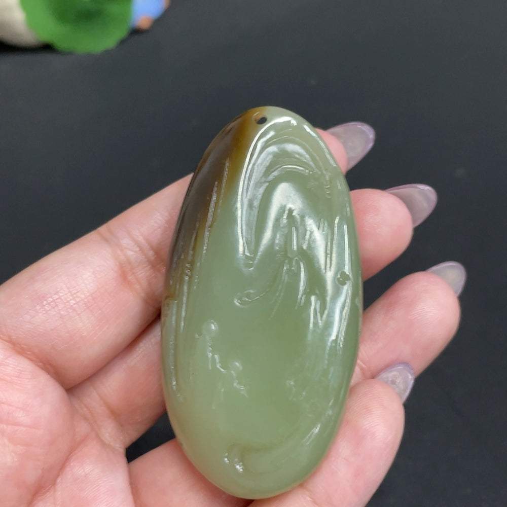 Hetian Jade Pendant - Enlightenment