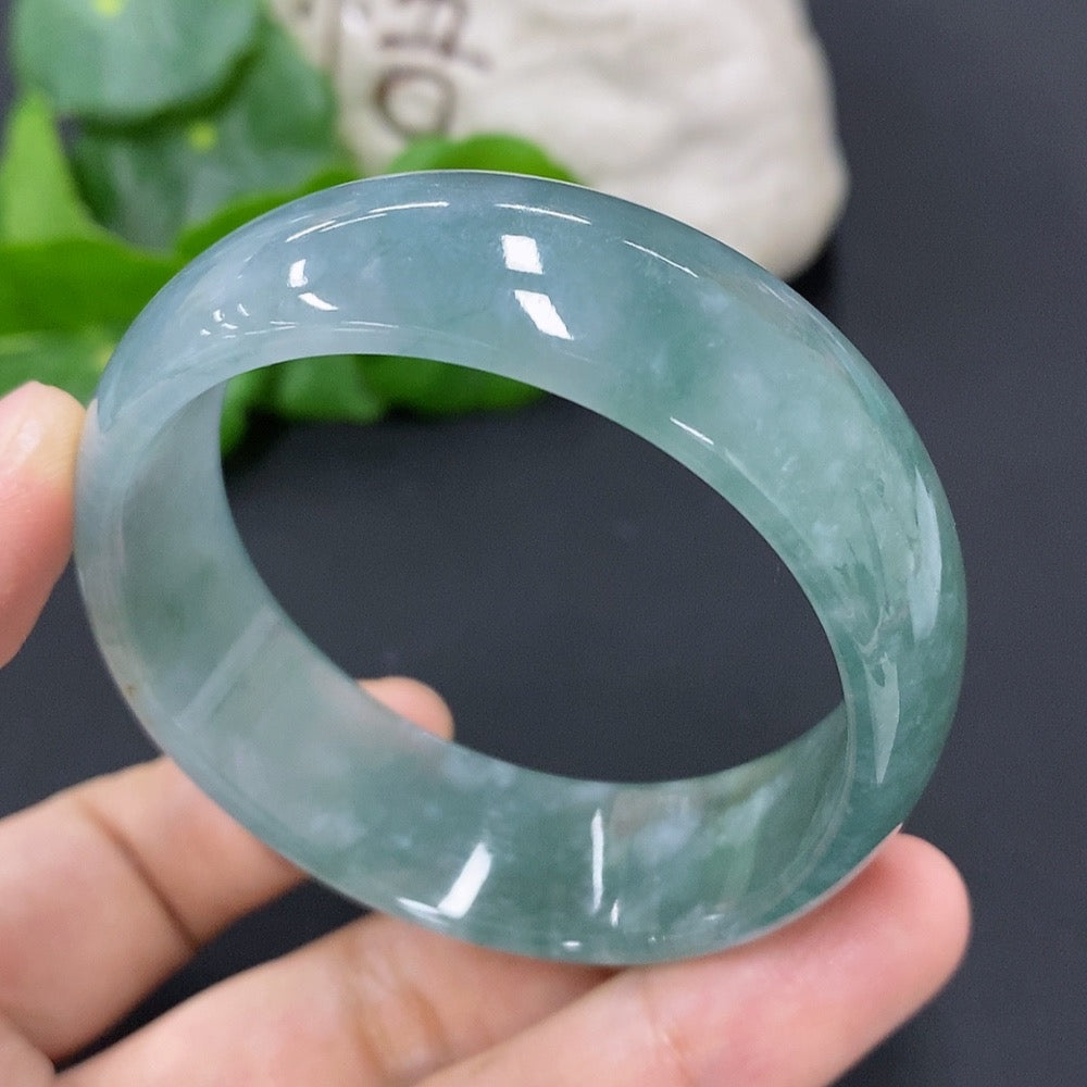 Jadeite Concubine Bracelet Size 54/49 Total Weight Approx. 46.2g