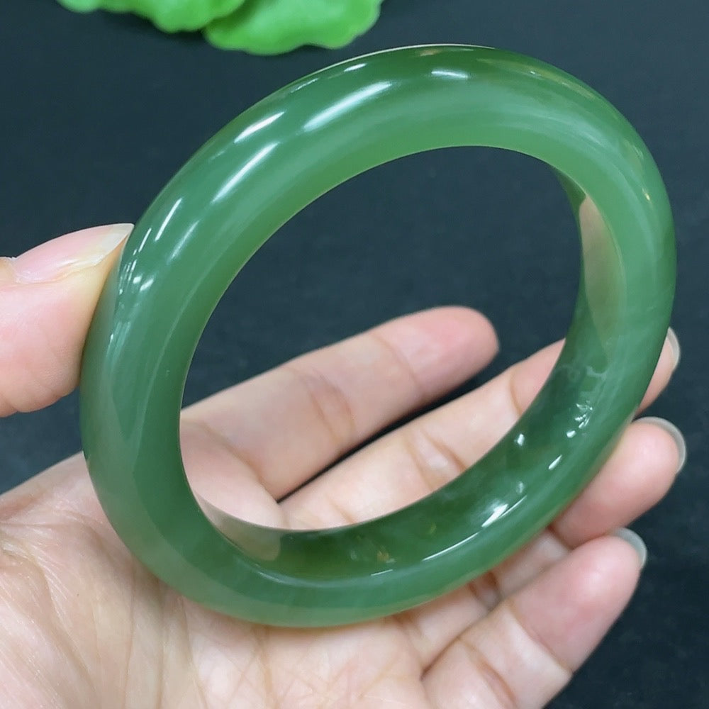 Hetian Jade Round Bracelet