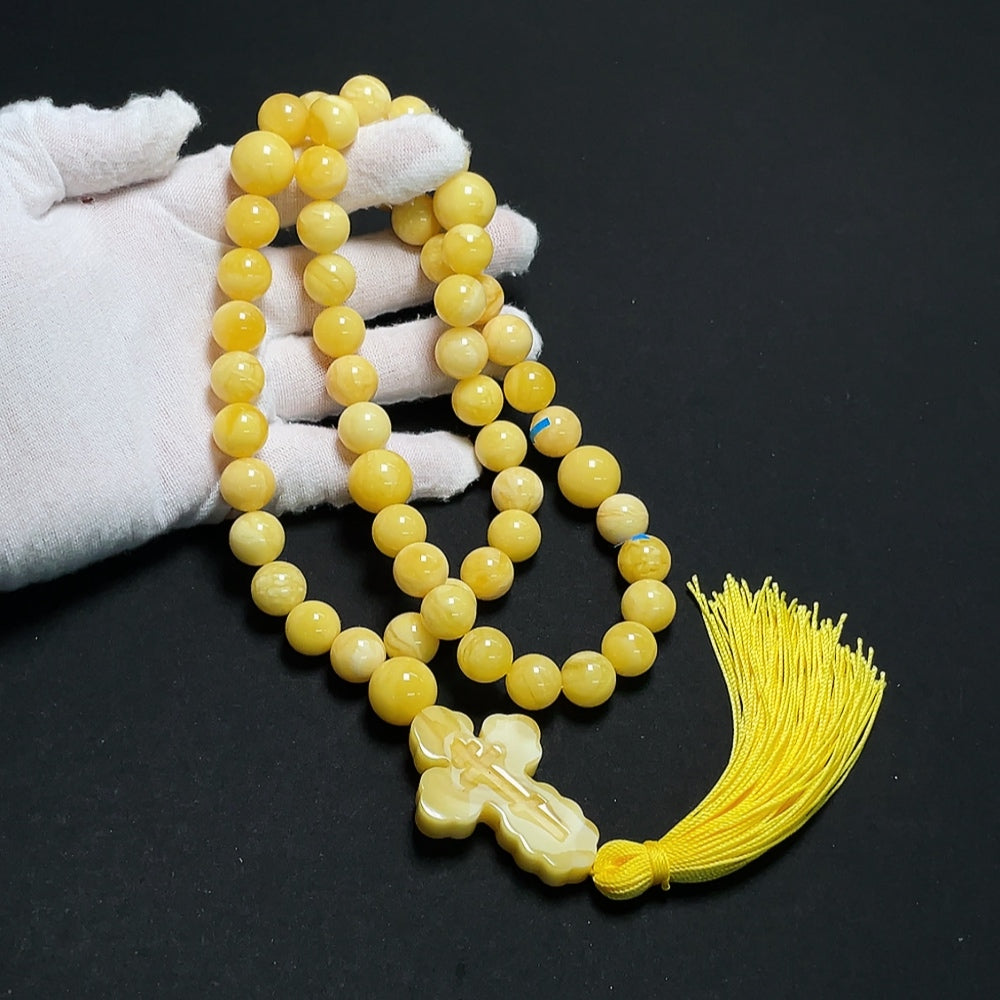 Amber beads strand with visible repairs, HKHQ amber jewelry, 11.4-14mm beads, total weight approx. 60.86g, natural and unique.