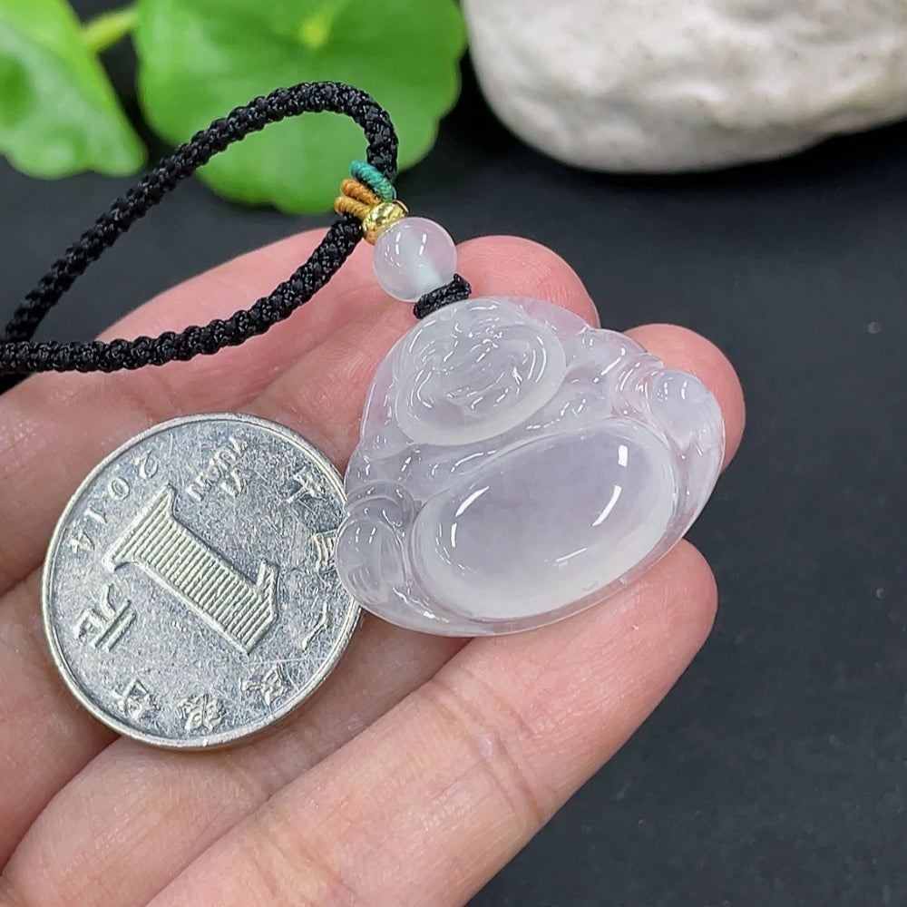 Jadeite Buddha Pendant Total Weight Approx.8.84g Beads Non-A Non-Gold