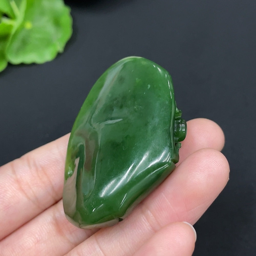 Hetian Jade Pendant Bamboo Knot Total Weight Approx. 29.6g