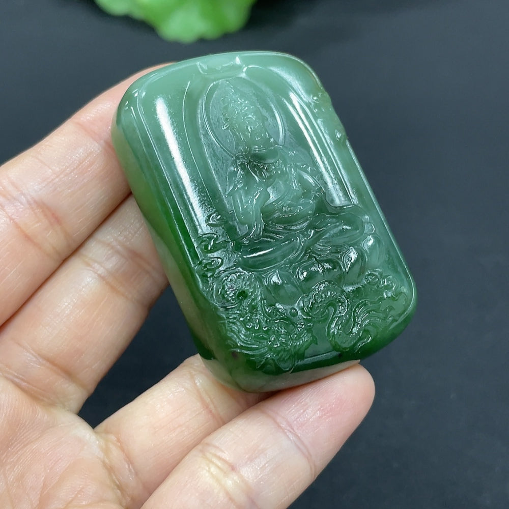 Hetian Jade Pendant Guanyin Total Weight Approx. 62g