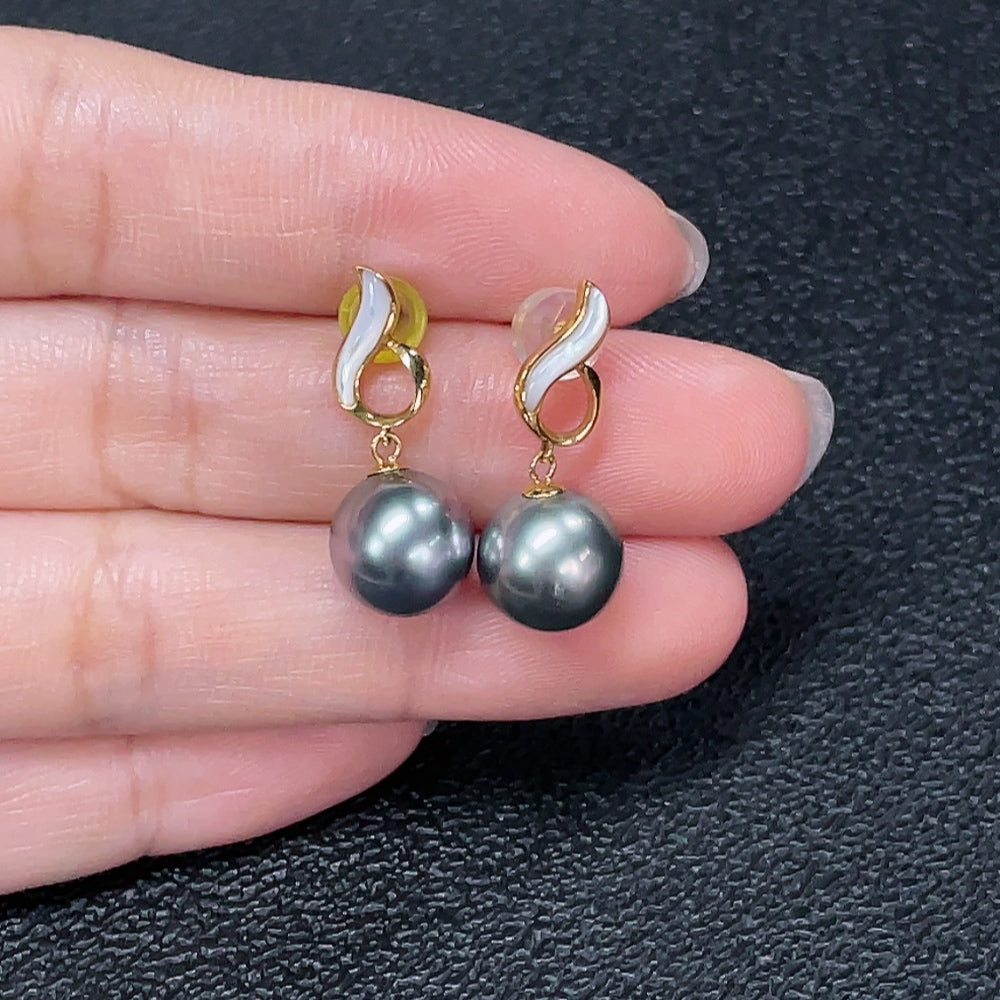 Seawater Pearl Earrings 18K Gold