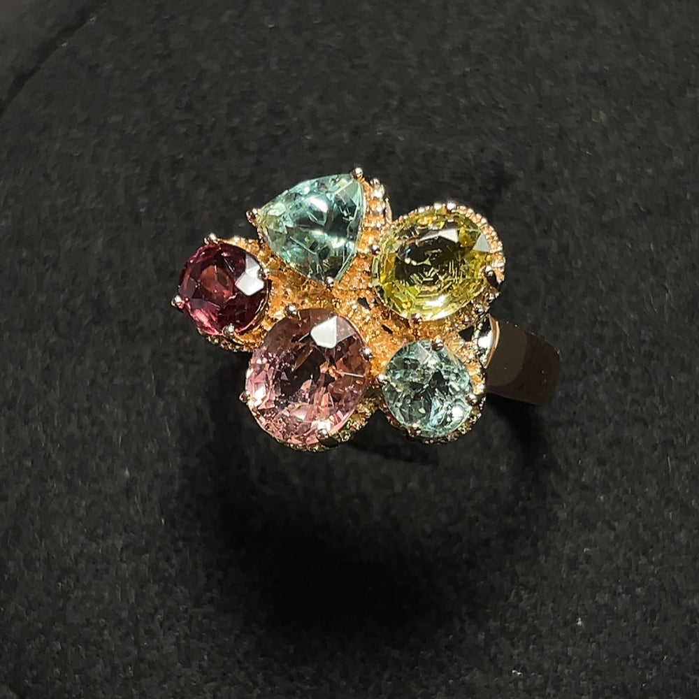 18K Gold Tourmaline Ring