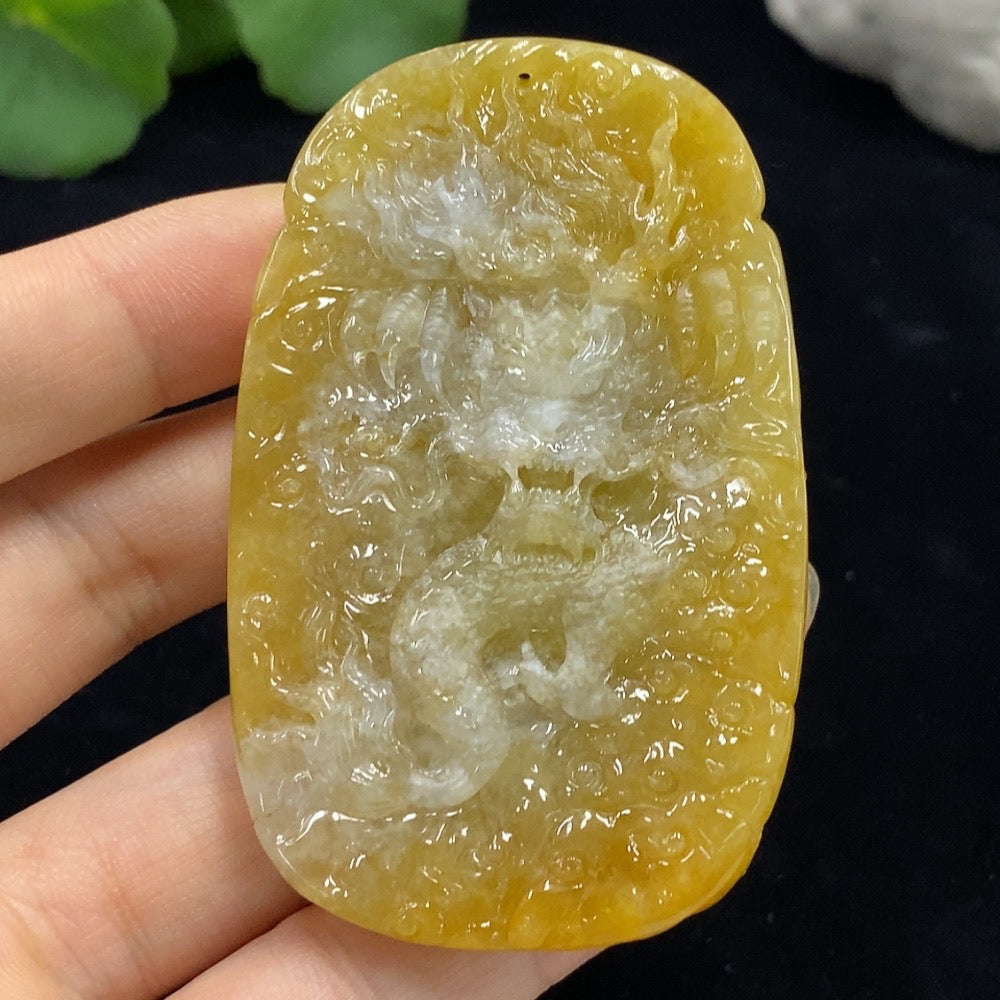 Jadeite Mahakala Pendant Total Weight Approx. 66.27g Color Origin Undetermined