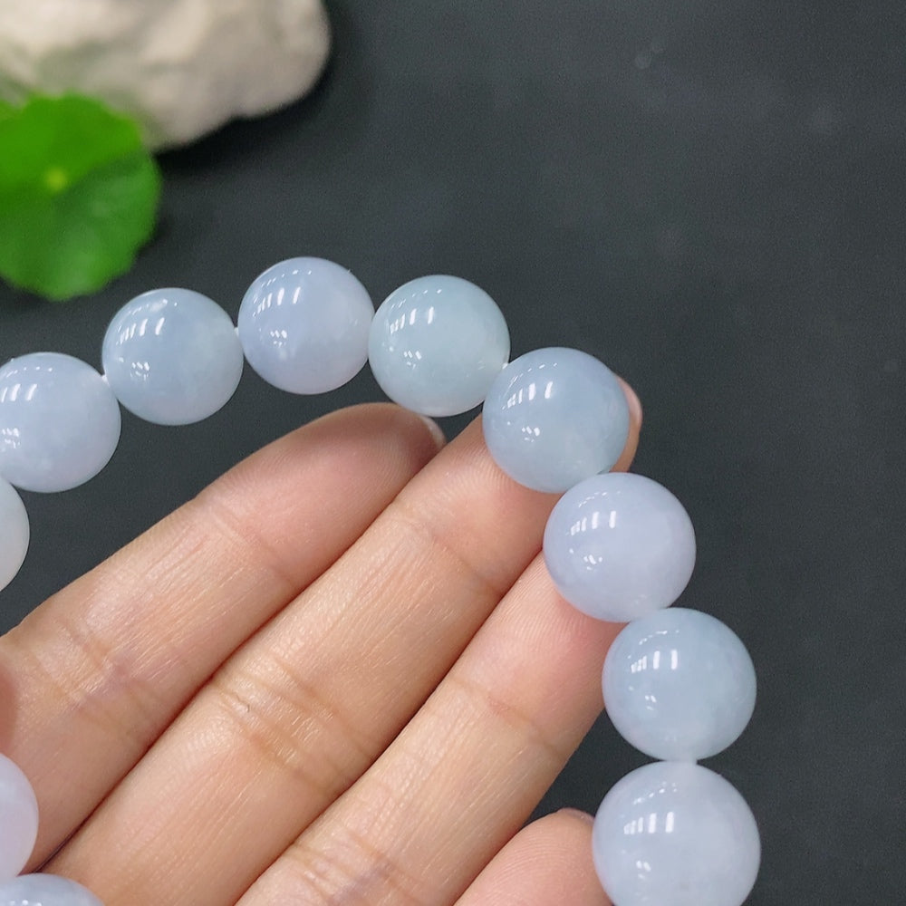 Jadeite Bracelet Approx. 12mm Total Weight Approx. 48.14g