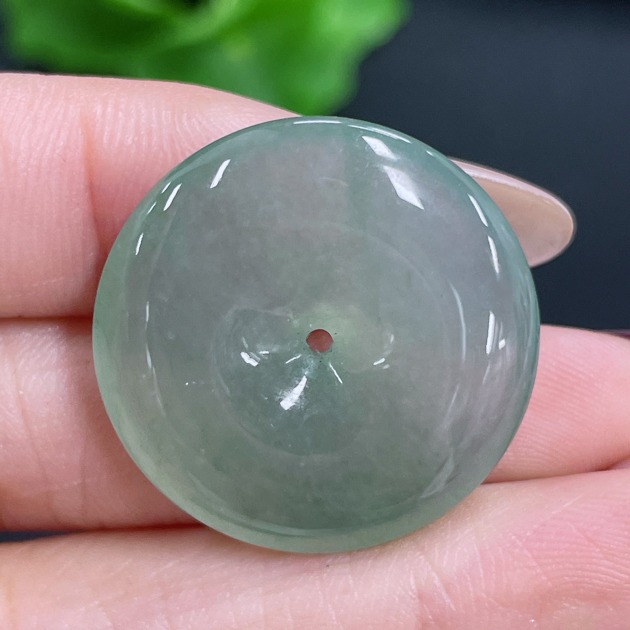 Jadeite Pendant Safety Buckle Total Weight Approx. 7.86g