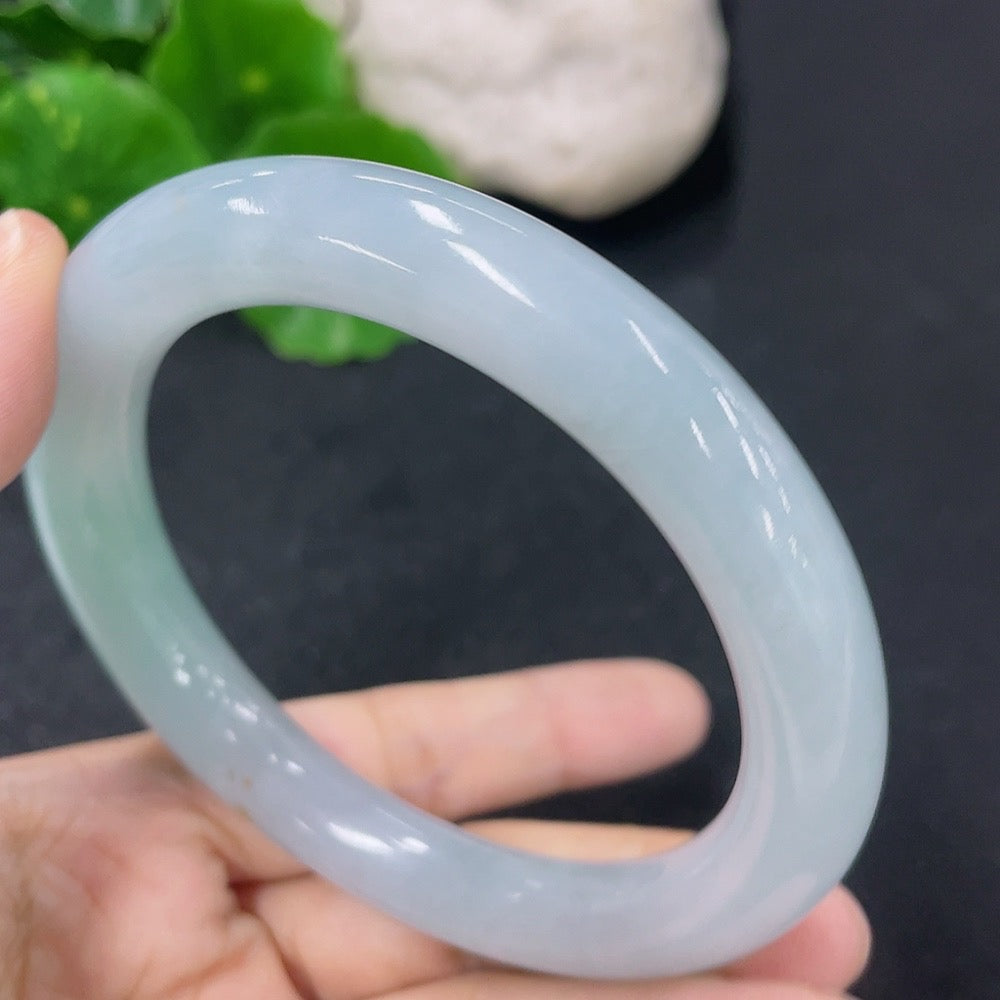 Jadeite Round Bangle Size 58.3mm Total Weight Approx. 60.28g