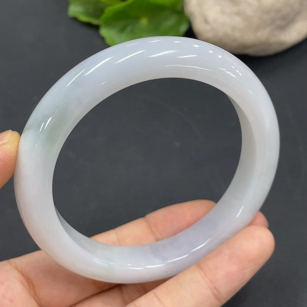 Jadeite Round Bangle | Huiliu Certified