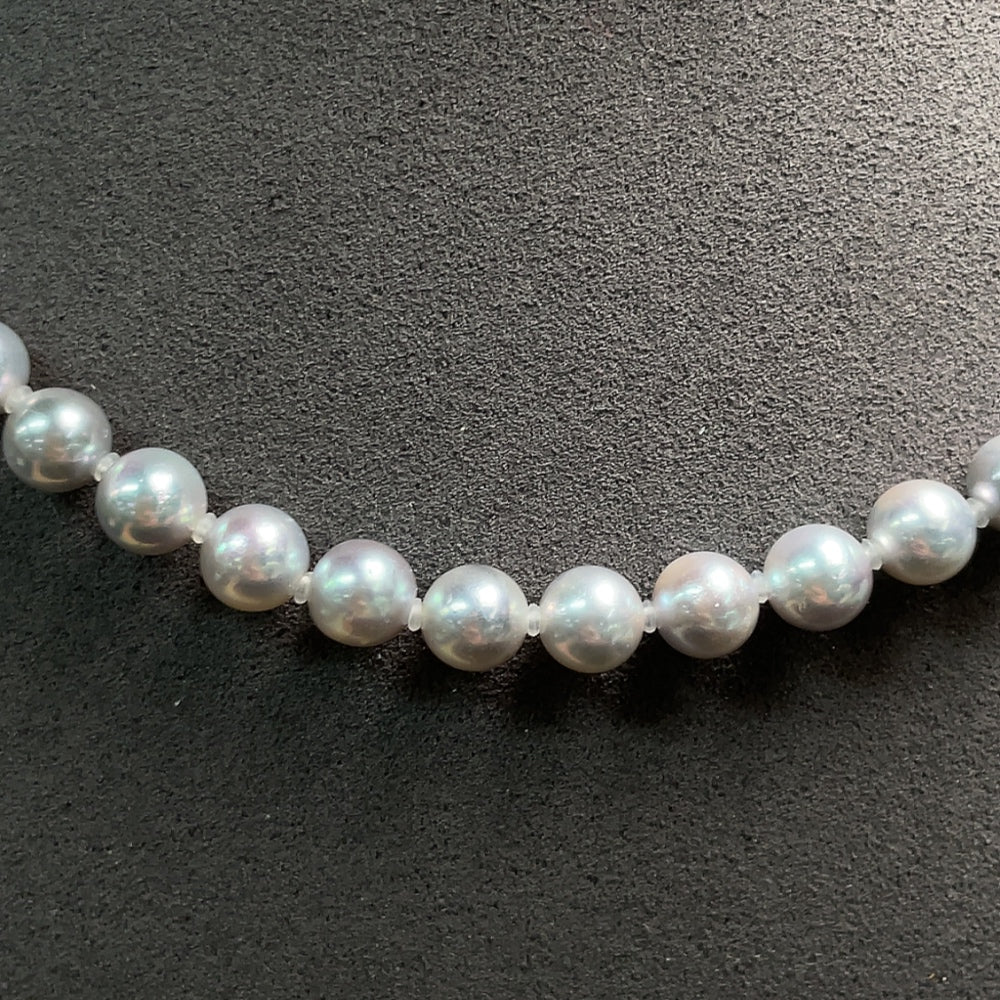Seawater Pearl Necklace Non-Gold Color Origin Undetermined Size Approx. 6.8mm