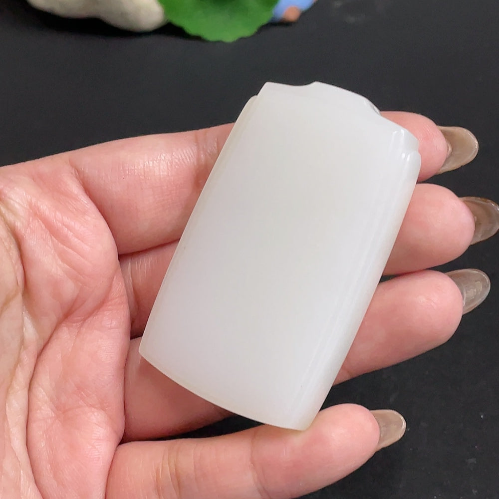 Hetian Jade Pendant Plain Pendant Total Weight Approx. 60.2g