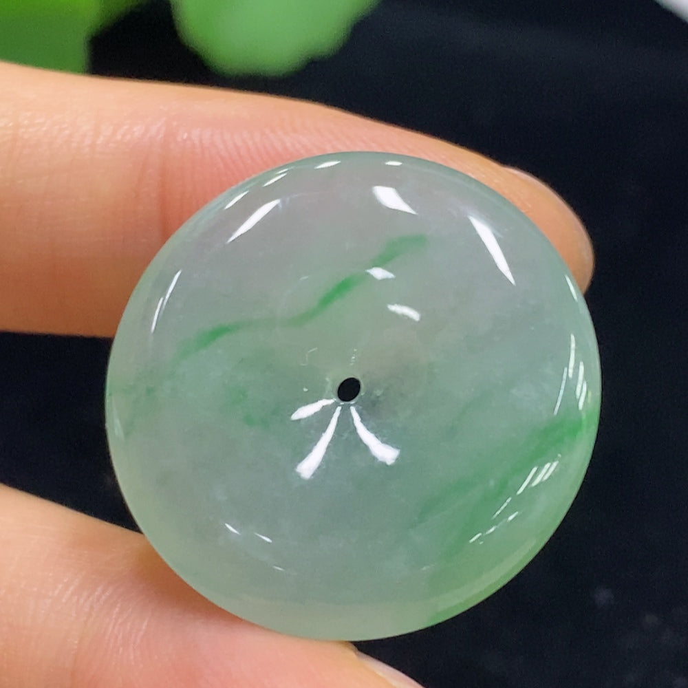 Jadeite Pendant Safety Buckle Total Weight Approx.7.55g