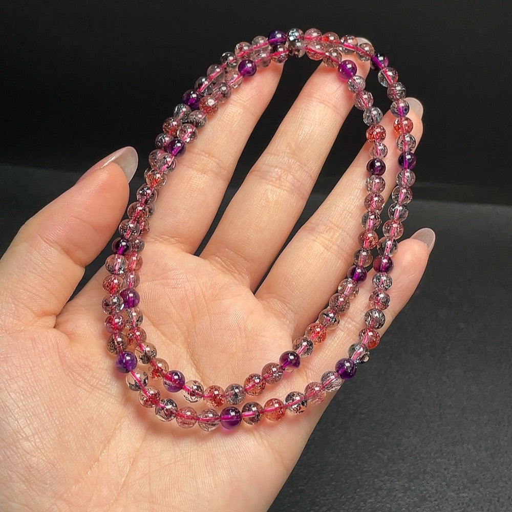 Crystal Bead Strand Approx.5.3mm Total Weight Approx.21.16g