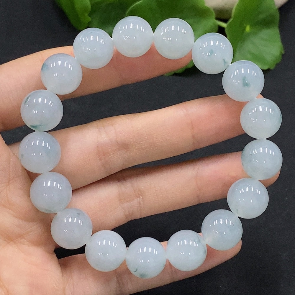 JadeiteBead Bracelet, Approx. 12mm, Total Weight Approx. 51.1g