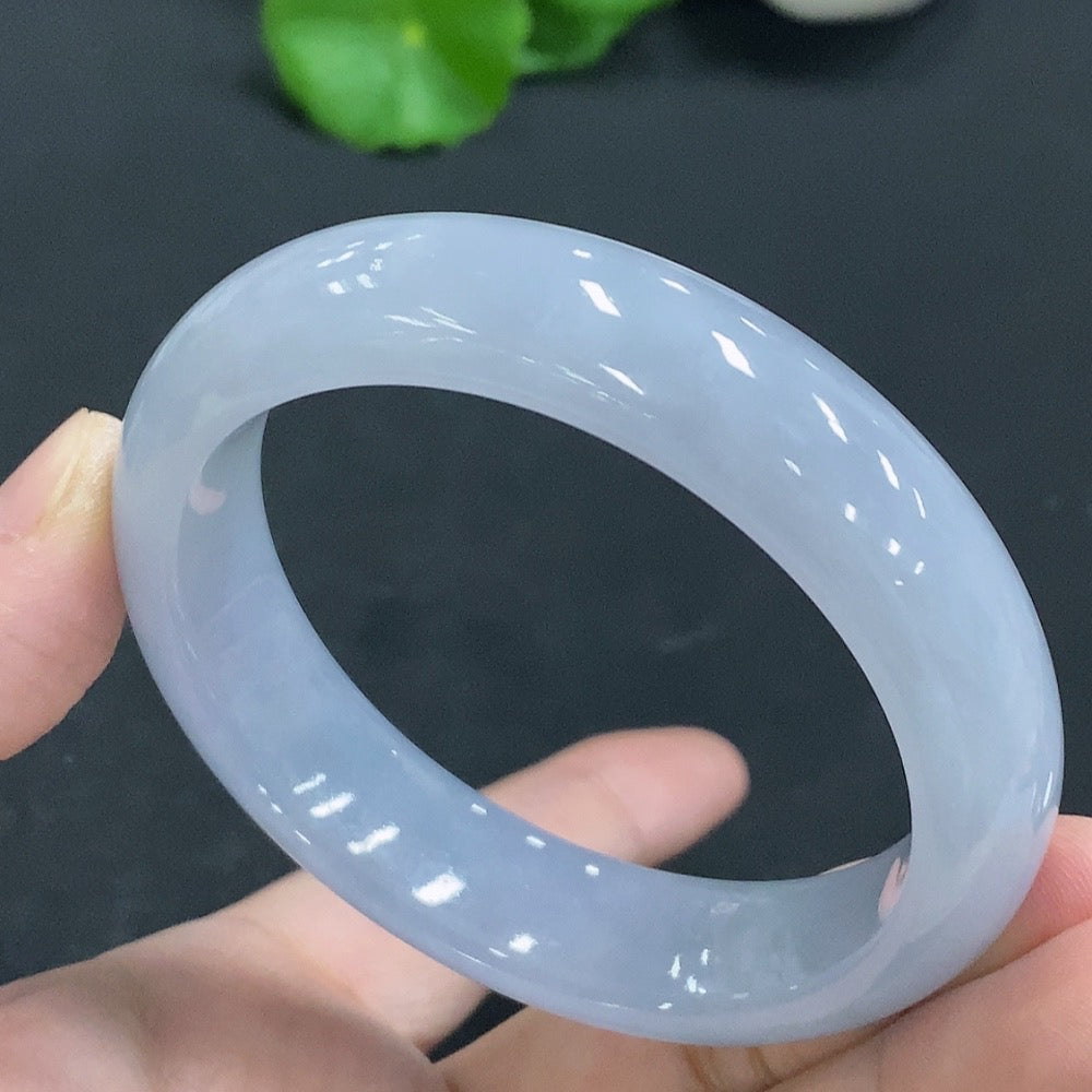 Jadeite Round Bangle Size 55 Total Weight 60.440g