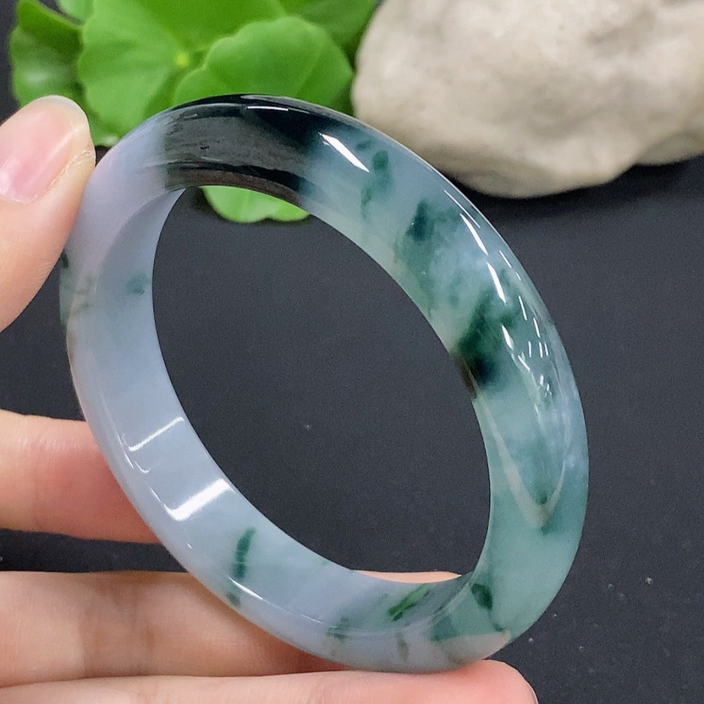 Jadeite Round Bracelet Size 56 Total Weight Approx. 53.4g