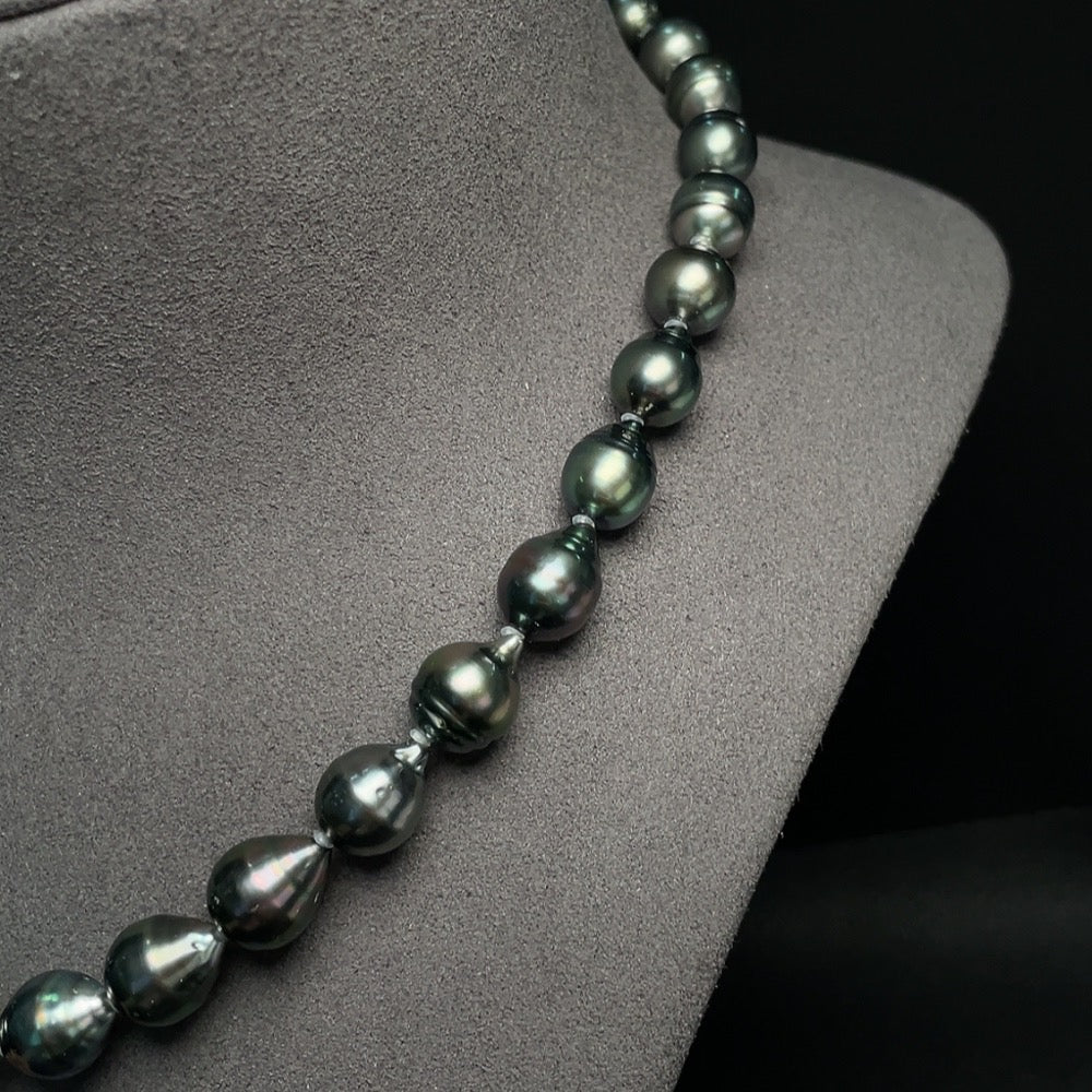 Seawater Pearl Strand Non-Gold Setting Size 8.4-9.9mm Approx. Total Weight About 44.57g
