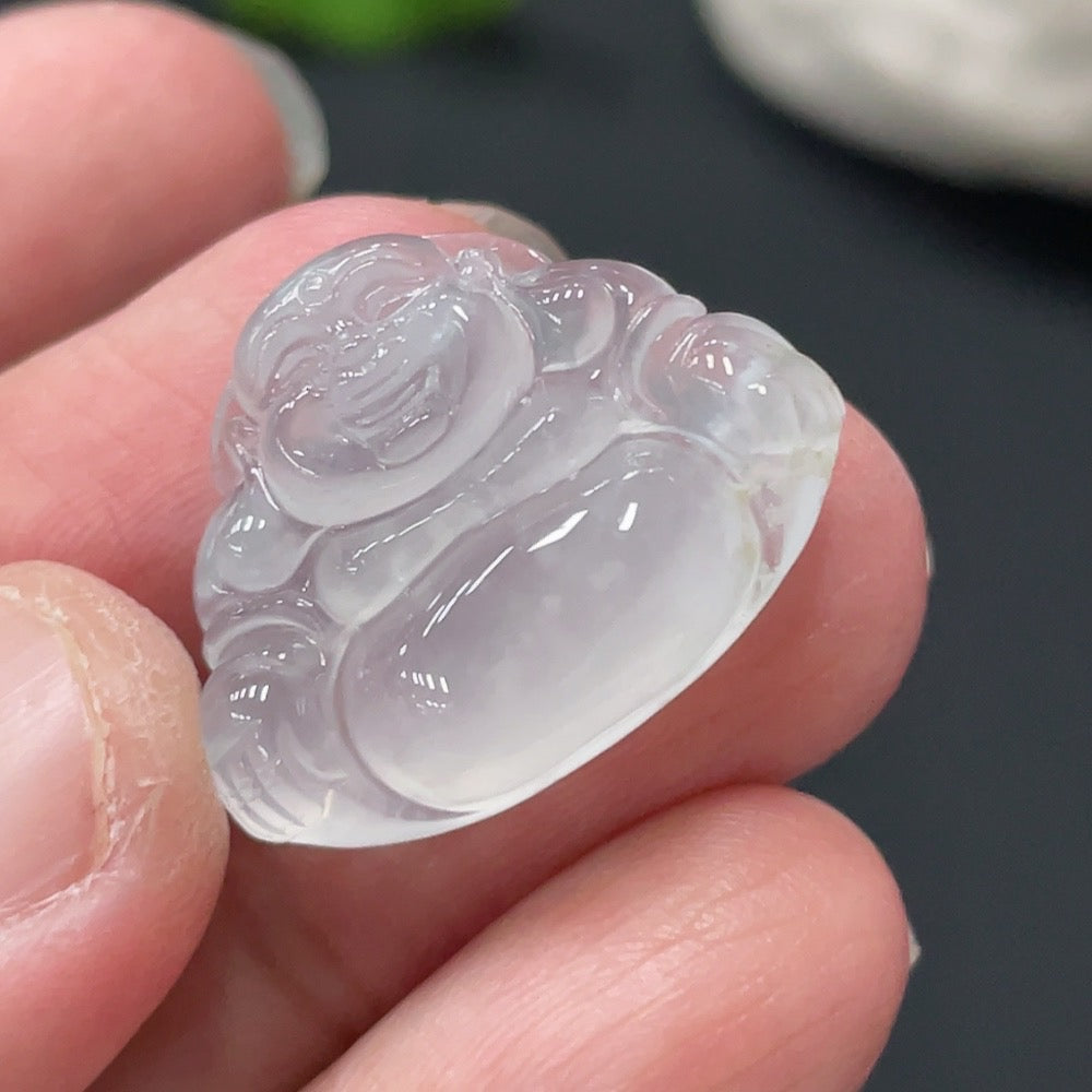 Jadeite Buddha Pendant, Total Weight Approx. 4g