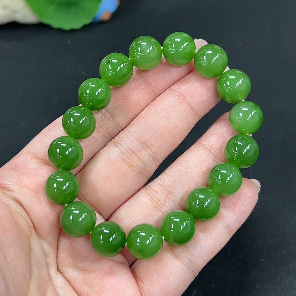 Hetian Jade Bracelet, Approx. 11.5mm, Total Weight Approx. 44.1g