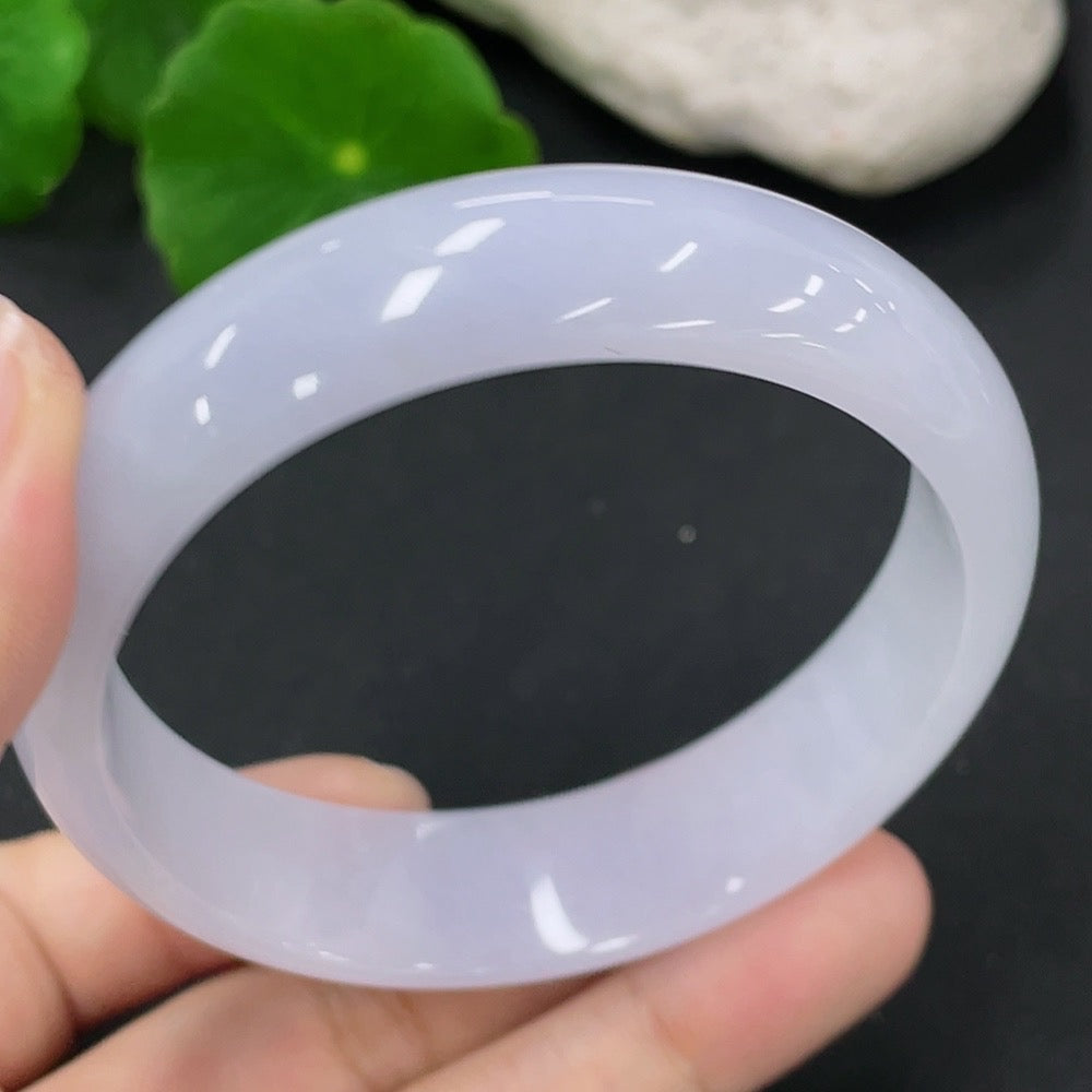 Jadeite Concubine Bracelet Size 55.89/52.26mm Total Weight Approx. 48g