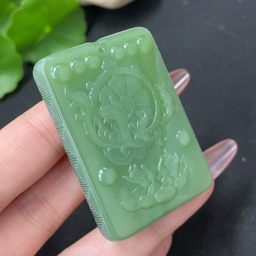 Hetian Jade Jasper Pendant - Immediate Success - Total Weight Approx. 46.2g