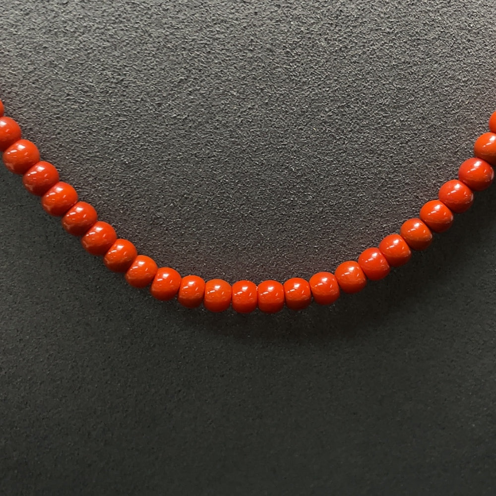 Red Agate Pearl Beads with Visible Organic Matter, Non-Gold, Total Weight Approximately 30.1g, Size About 5.7mm