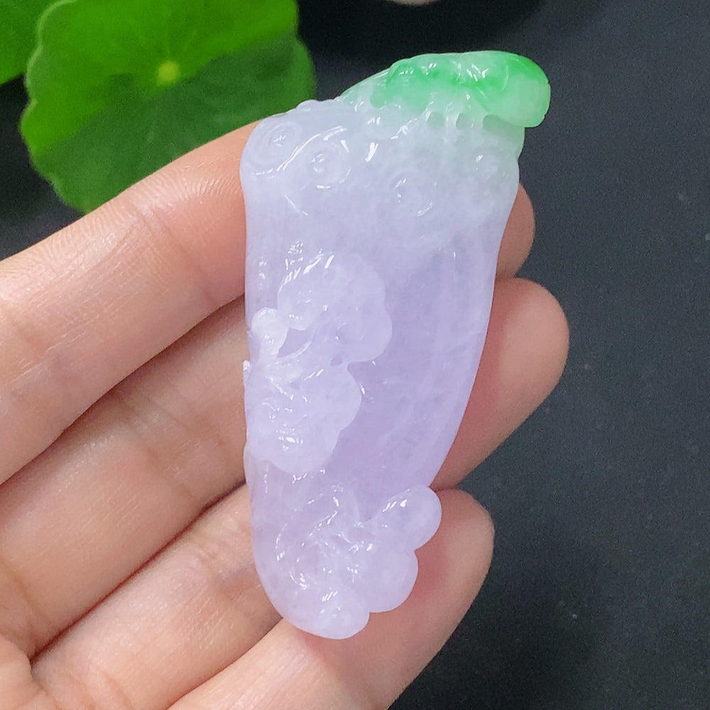 Jadeite Pendant Lotus Pod Total Weight Approx. 30.49g