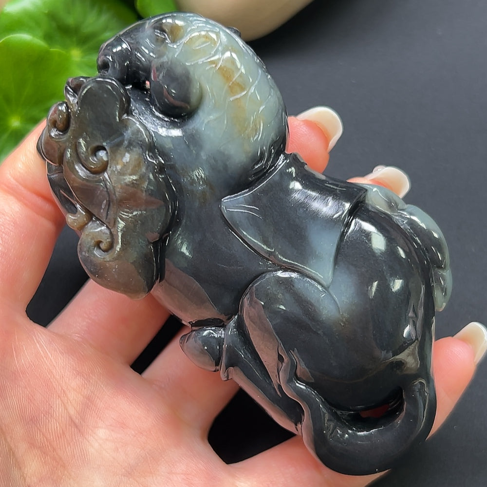 Hetian Jade Horse Ornament, Total Weight Approx. 201.84g