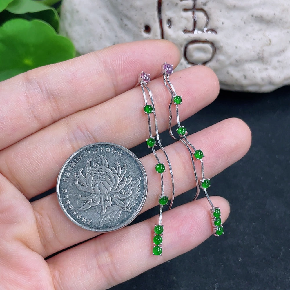 Jadeite Earrings 18K Gold