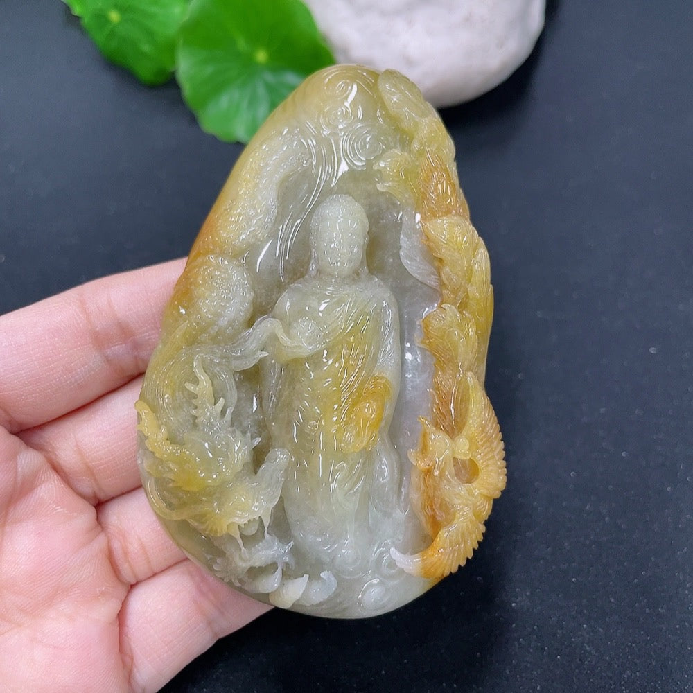 Jadeite Pendant Buddha Amulet