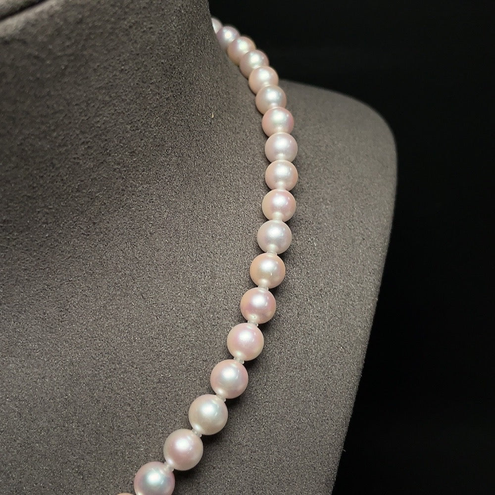 Saltwater Pearl Strand Necklace Non-Gold Color Origin Undetermined Total Weight Approx. 33.92g Size 5.5-7.2mm