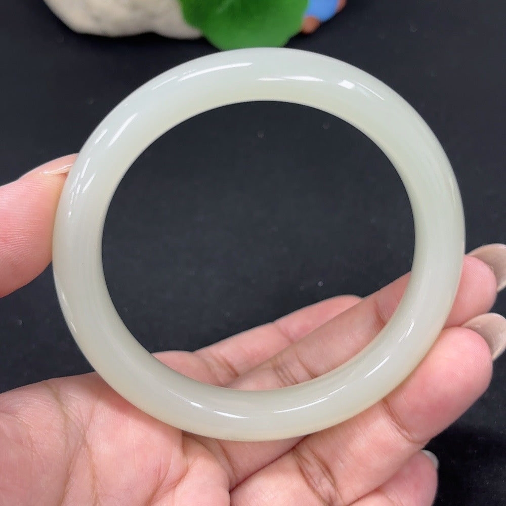 Hetian Jade Round Bracelet