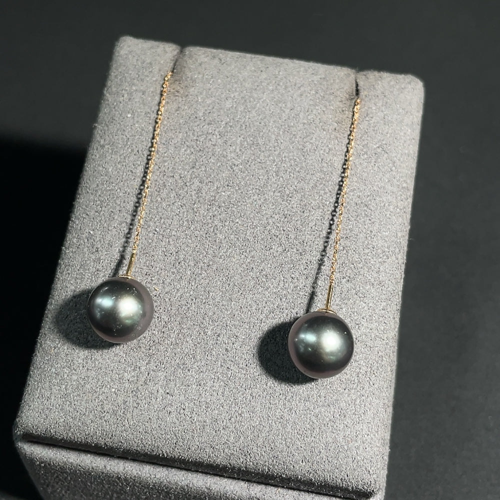 Seawater Pearl Earrings 18k Gold Total Weight Approx. 3.4g Size About 9.7mm